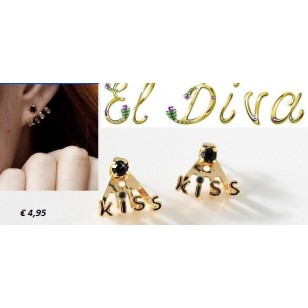Oorbellen Kiss Strass